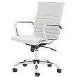 Chase White Bonded Leather Office Chair