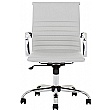 Chase White Bonded Leather Office Chair