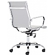 Chase White Bonded Leather Office Chair