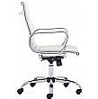 Chase White Bonded Leather Office Chair