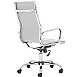 Chase White Bonded Leather High Back Office Chair