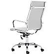 Chase White Bonded Leather High Back Office Chair