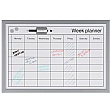 Bi-Office Dry Wipe Weekly Planning Board with Pen