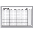 Bi-Office Magnetic Monthly Planner Drywipe Board