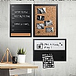 Bi-Office Black & White Message Boards Set