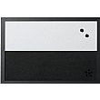 Bi-Office Black & White Message Boards Set