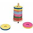 12 Donut Floor Cushions with Trolley