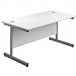 Commerce II White Rectangular Office Desks