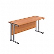 Commerce II Deluxe Compact Rectangular Desk