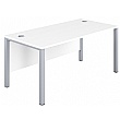 Commerce II Executive White Rectangular Office Desks