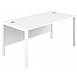 Commerce II Executive White Rectangular Office Desks