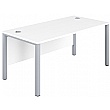 Commerce II Executive White Rectangular Office Desks