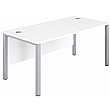 Commerce II Executive White Rectangular Office Desks