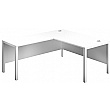 Commerce II Executive White Return Workstations