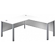 Commerce II Executive White Return Workstations