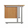 Commerce II Deluxe Rectangular Office Desks With Fixed Pedestal