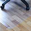 Hard Floor PVC Chair Mat Rectangular With Lip