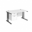 Stellar Rectangular Desks With Single Fixed Pedestal