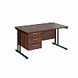 Stellar Rectangular Desks With Single Fixed Pedestal