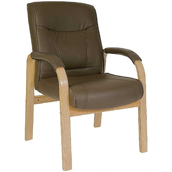 Richmond Brown Leather Visitor Chair