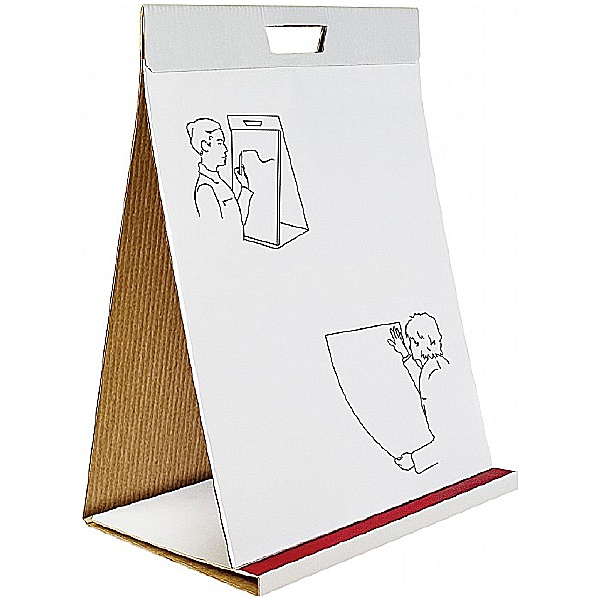 BiOffice Table Top Sticky Pads Flipchart Easels