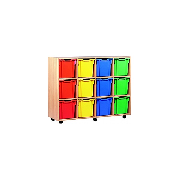 12 Tray Jumbo Mobile Storage