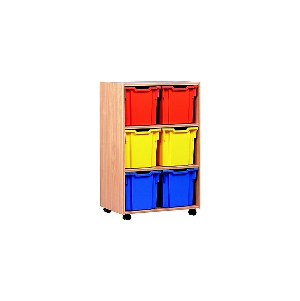 6 Tray Jumbo Mobile Storage