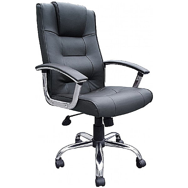 Melbourne Leather Manager Chair Black