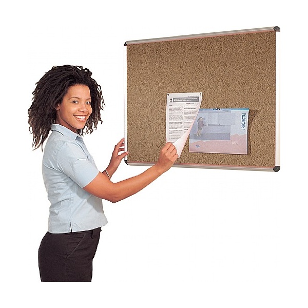 Aluminium Frame Cork Shield Noticeboards