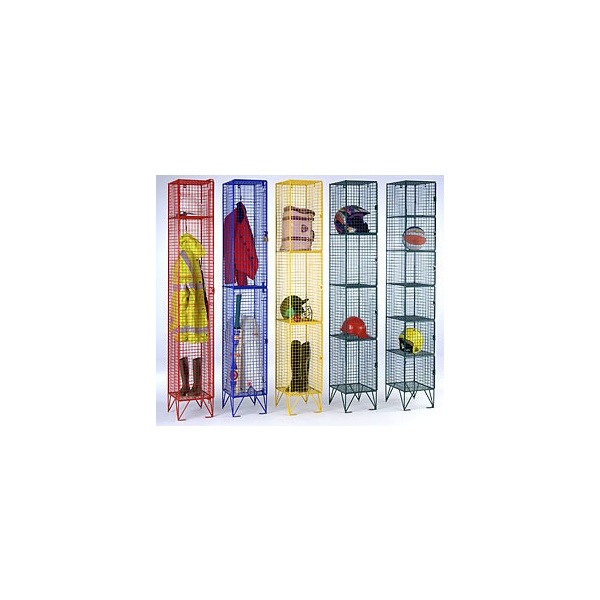 Coloured Wire Mesh Locker