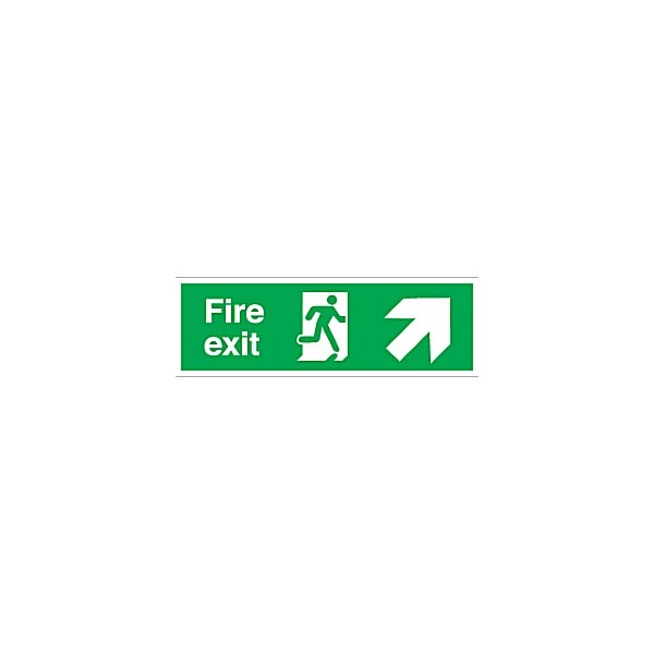Fire Exit Up Right Diagonal Arrow