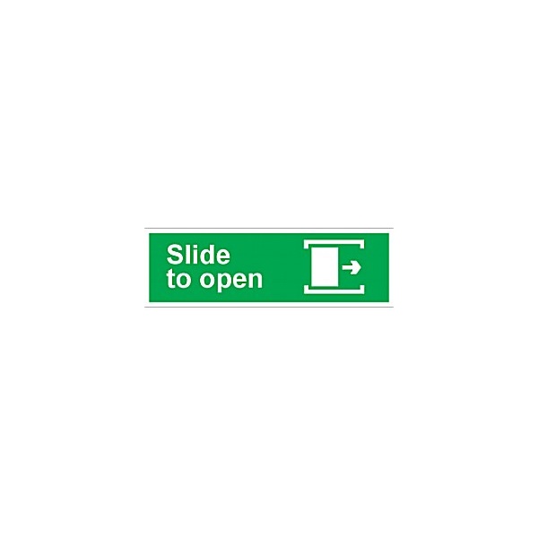 Slide To Open (Right) Sign