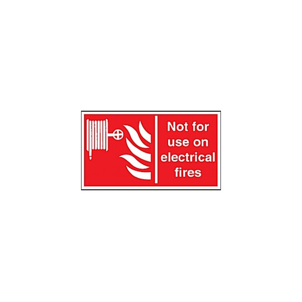 Not For Use On Electrical Fires Sign Awareness & Safety Signs