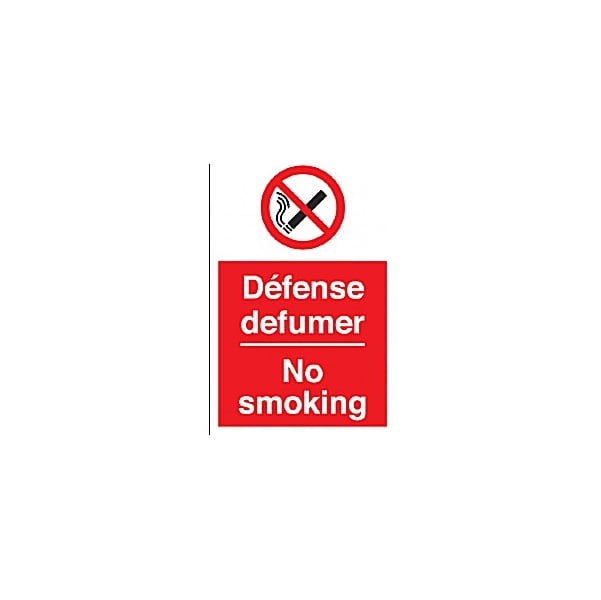 Defense Defumer/No Smoking Sign