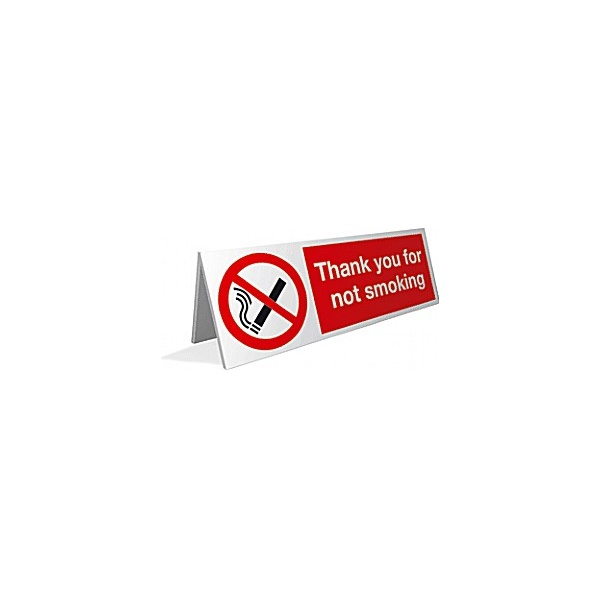 Thank You For Not Smoking Desktop Sign