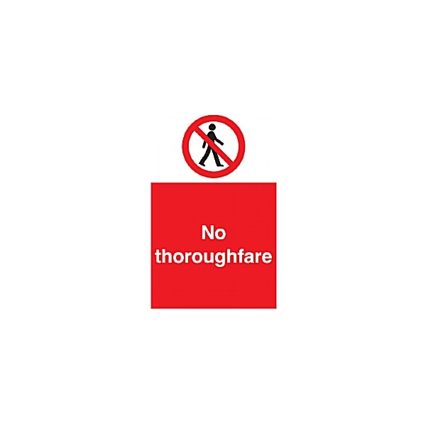 No Throughfare Sign