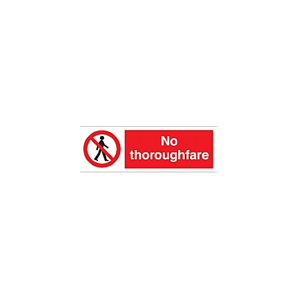 No Throughfare Sign