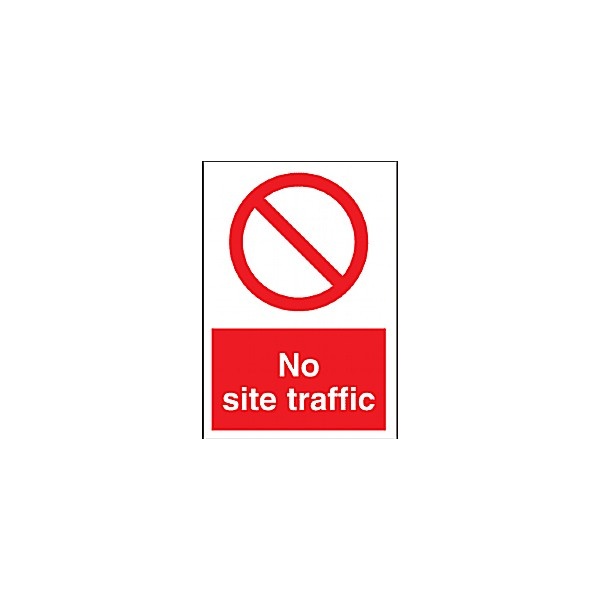 No Site Traffic Sign
