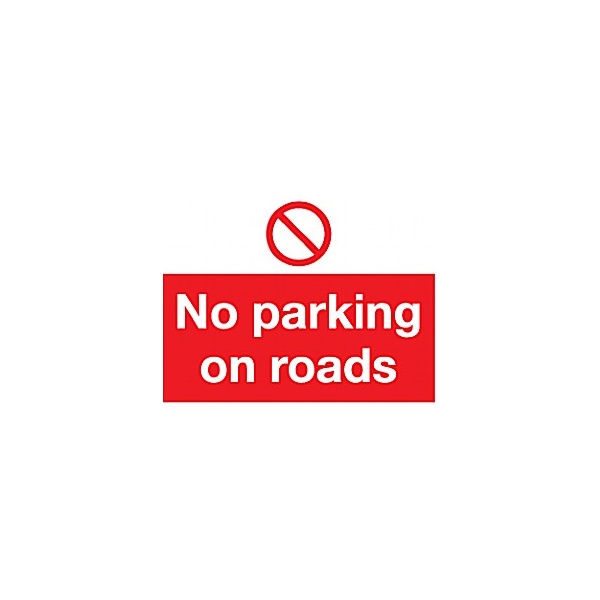 No Parking On Roads Sign