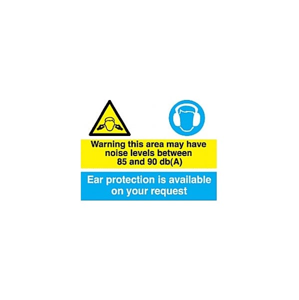 Warning This Area May Have Noise Levels Between 85 And 90db