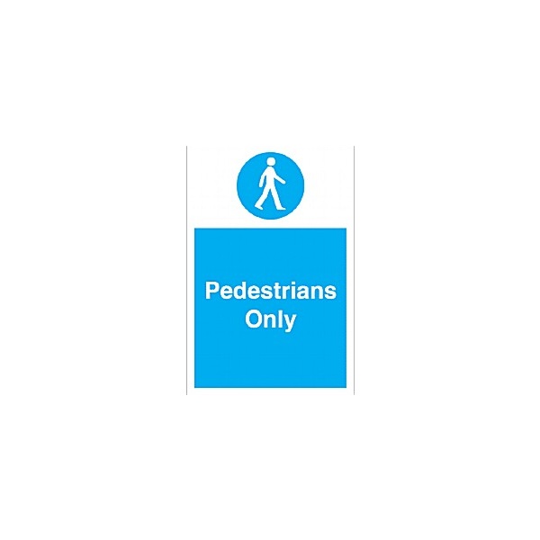 Pedestrians Only Sign