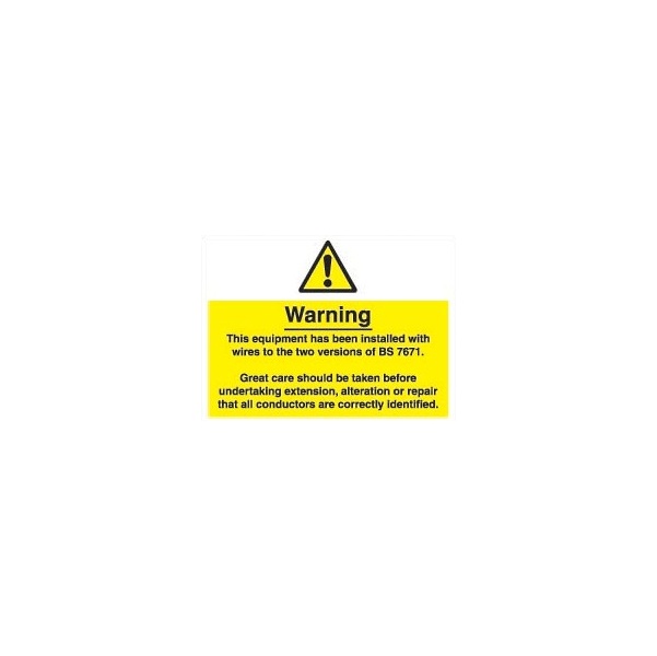 The IEE Wiring Regulations Labels