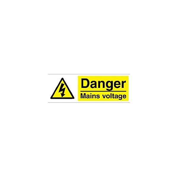 Danger Mains Voltage Sign