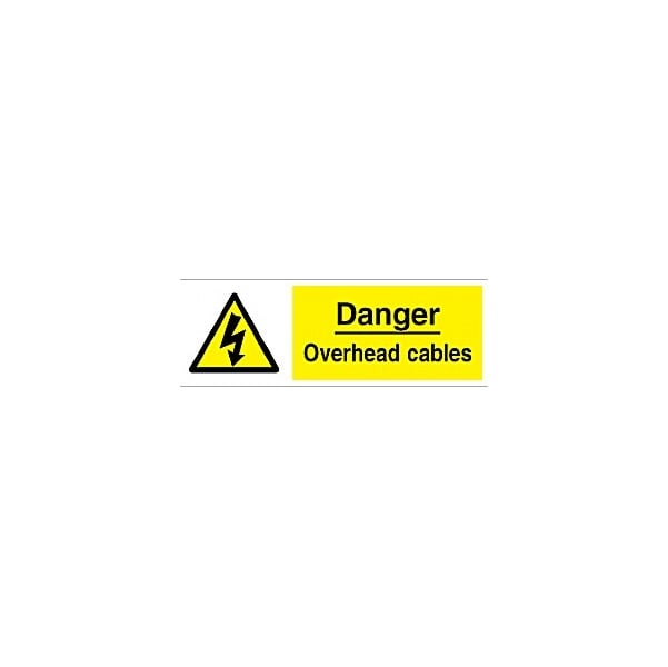 Danger Overhead Cables Sign