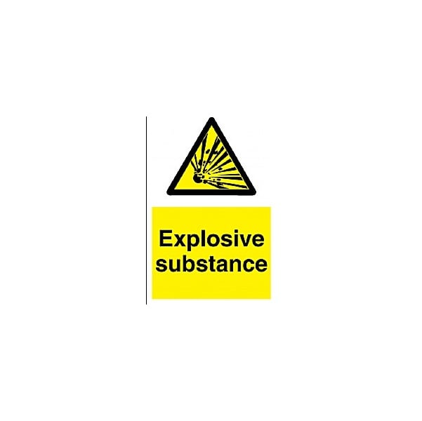Explosive Substance Sign