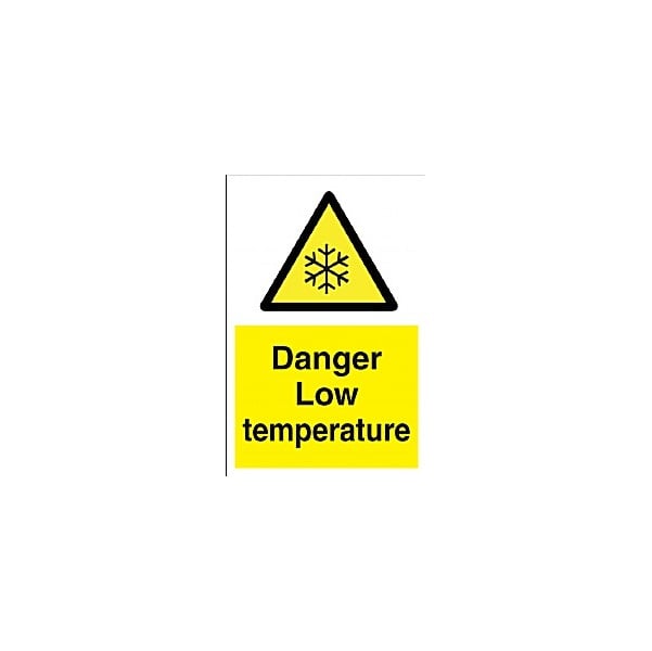 Danger Low Temperature Sign