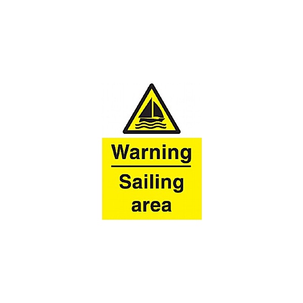 Warning Sailing Area Sign