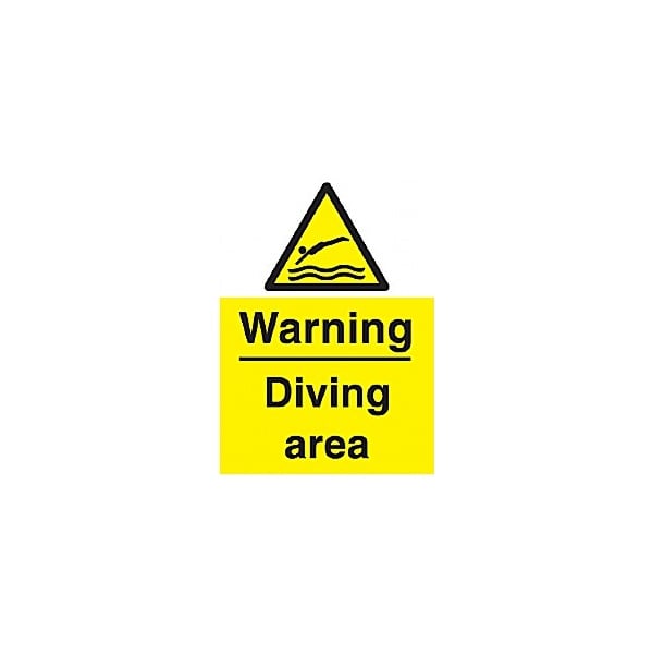 Warning Diving Area Sign