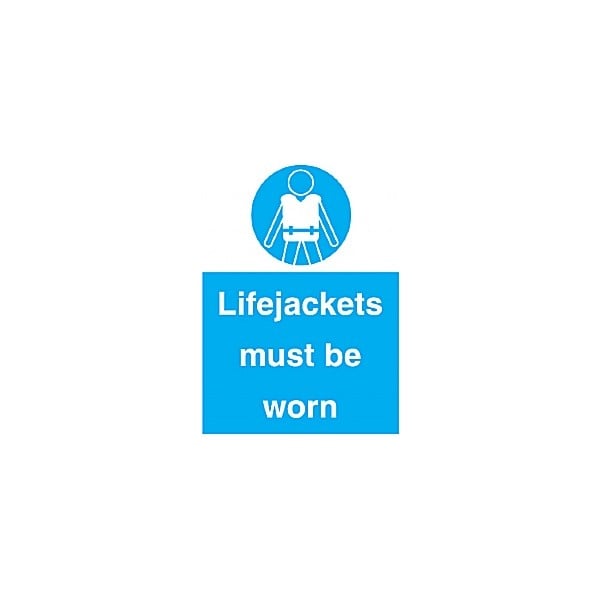 Lifejackets Must Be Worn Sign