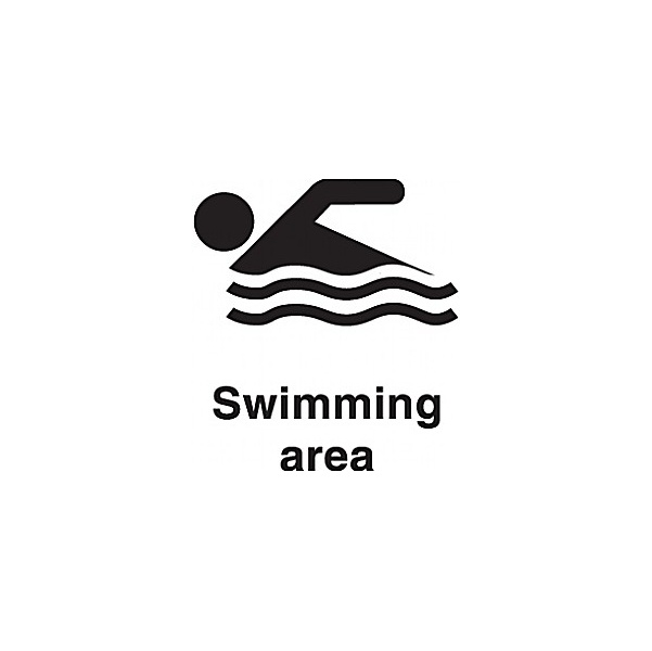 Swimming Area Sign Awareness & Safety Signs